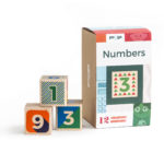 Wooden blocks numbers