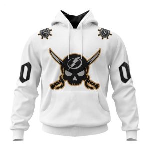NHL Tampa Bay Lightning Special Gasparilla Kits White 3D Hoodie