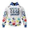 Persionalized NFL New York Giants Special Autism Awareness Design Hoodie
