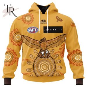 Personalized AFL Hawthorn Football Club Special Indigenous Design Hoodie 3D
