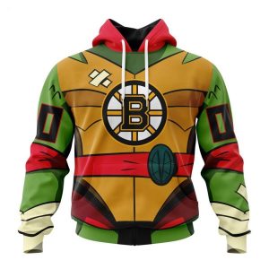 Personalized NHL Boston Bruins Special Teenage Mutant Ninja Turtles Design Hoodie