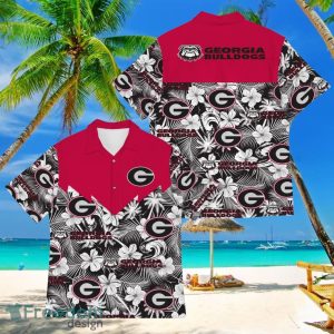 Football American Hawaii Shirt Tropical Beach Tree Georgia Bulldogs