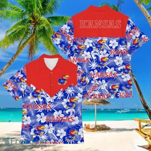 Football American Hawaii Shirt Tropical Beach Tree Kansas Jayhawks