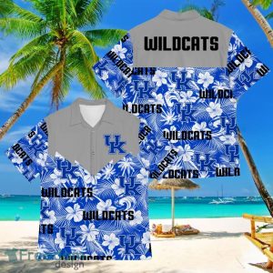 Football American Hawaii Shirt Tropical Beach Tree Kentucky Wildcats
