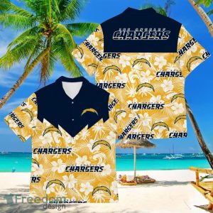 Football American Hawaii Shirt Tropical Beach Tree Los Angeles Chargers