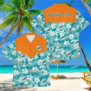 Football American Hawaii Shirt Tropical Beach Tree Miami Dolphins