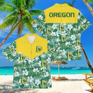 Football American Hawaii Shirt Tropical Beach Tree Oregon Ducks