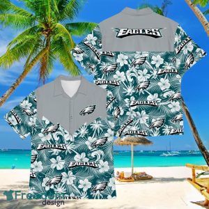 Football American Hawaii Shirt Tropical Beach Tree Philadelphia Eagles