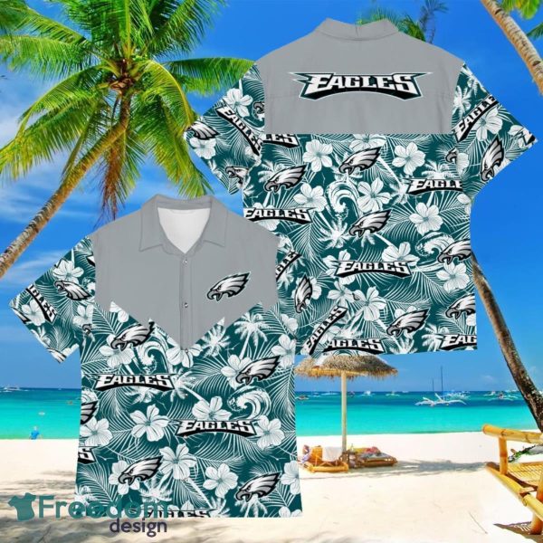 Football American Hawaii Shirt Tropical Beach Tree Philadelphia Eagles