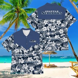 Football American Hawaii Shirt Tropical Beach Tree Seattle Seahawks