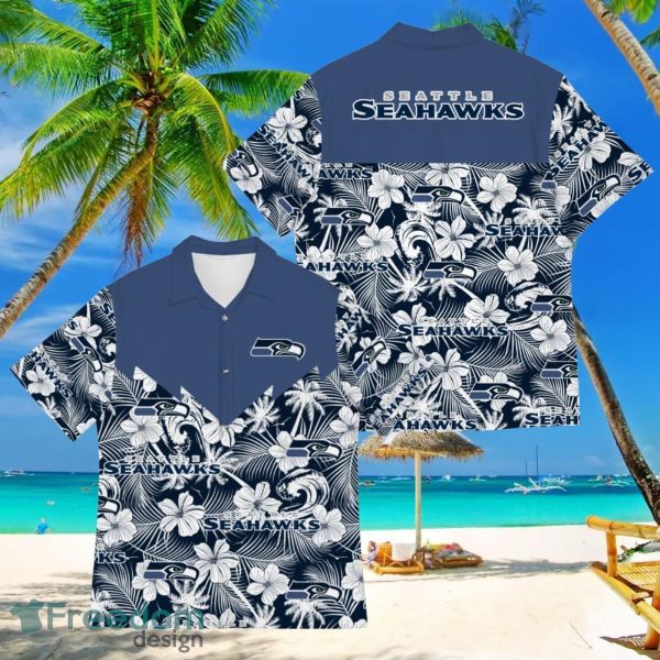 Football American Hawaii Shirt Tropical Beach Tree Seattle Seahawks