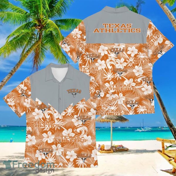 Football American Hawaii Shirt Tropical Beach Tree Texas Longhorns