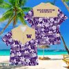 Football American Hawaii Shirt Tropical Beach Tree Washington Huskies