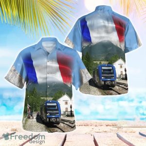 France SNCF Class X 73500 Diesel Multiple Unit Train Hawaiian Shirt Beach Shirt Summer Holiday Gift