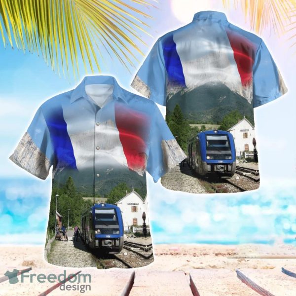 France SNCF Class X 73500 Diesel Multiple Unit Train Hawaiian Shirt Beach Shirt Summer Holiday Gift
