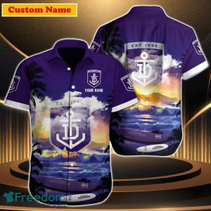 Fremantle Dockers AFL Custom Name Hawaiian Shirt Great Gift For Men Women Fans
