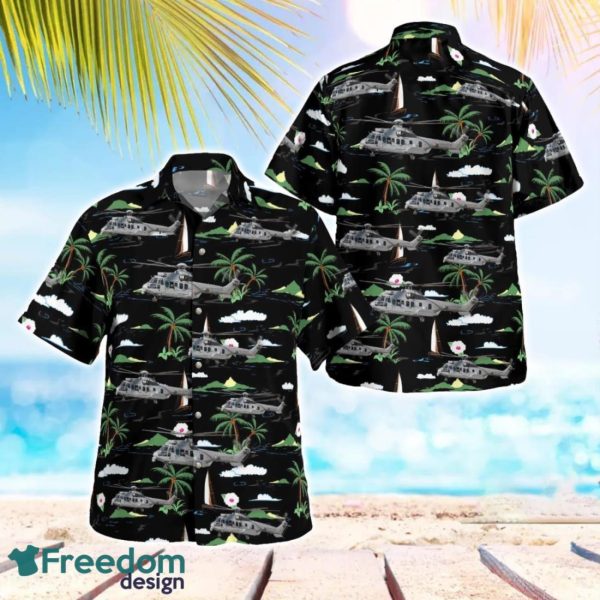 French Army Eurocopter EC725 Caracal Beach Hawaiian Shirt