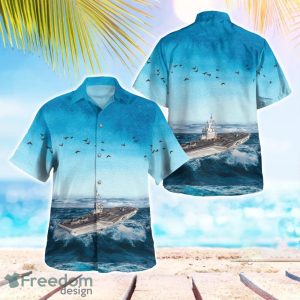 French Navy Charles de Gaulle Hawaiian Shirt Summer Beach Shirt