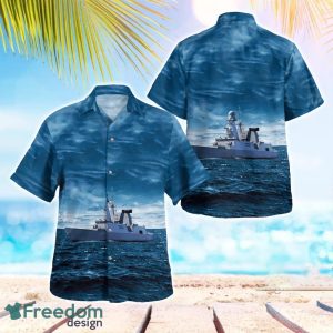 French Navy Forbin (D620) Hawaiian Shirt Summer Beach Shirt
