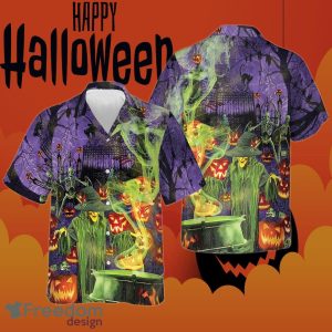 Fright Night Witch Hour Halloween Hawaiian Shirt 2023 Halloween Ideas