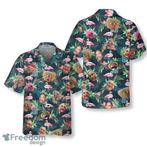 Funny Custom Face Flamingo Hawaiian Shirt Special Gift For Men And Women