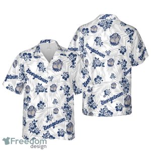 Georgetown University Floral Hawaiian Shirt For Men And Women