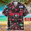 Georgia Bulldogs Logo Hawaiian Shirt For Fans Trending Beach Shirt Custom Name