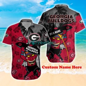 Georgia Bulldogs NCAA1 Custom Name Hawaiian Shirt Hot Design For Fans