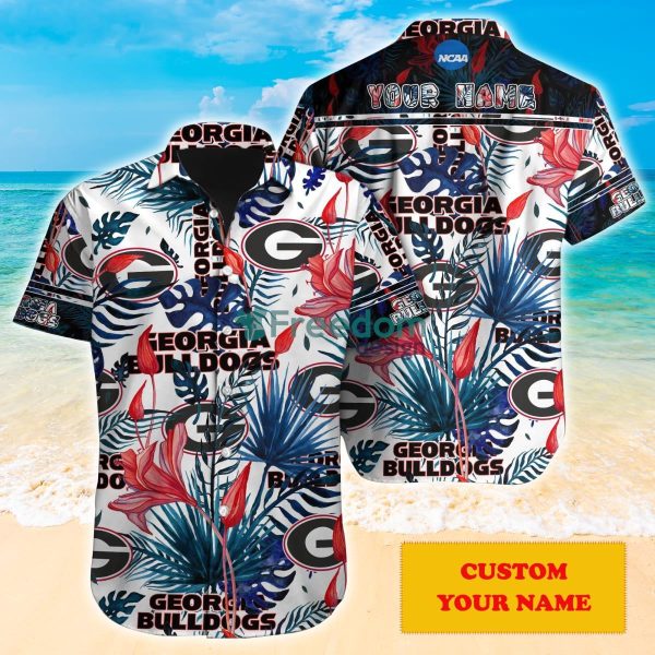 Georgia Bulldogs NCAA1 Custom Name Hawaiian Shirt Super Hot Design For Fans