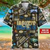 Georgia Tech Yellow Jackets Logo Hawaiian Shirt For Fans Trending Beach Shirt Custom Name