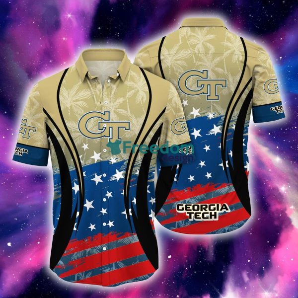 Georgia Tech Yellow Jackets NCAA3 Hawaiian Shirt Trending Style For Fans