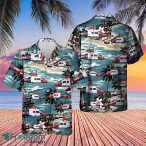 German Air Medical Services Helicopter 2 Hawaiian Shirt Beach Summer Shirt