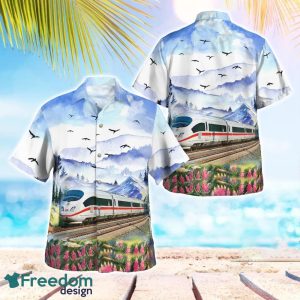 German ICE 3 High Speed Train Hawaiian Shirt Beach Shirt For Men And Women