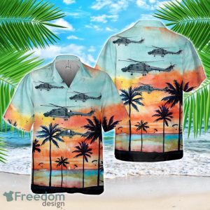 German Navy Westland WG-13 Super Lynx Mk88a Pocket Hawaiian Shirt Hoilday Gift