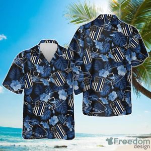 Gift For Police Tropical Police Dad Hawaiian Shirt