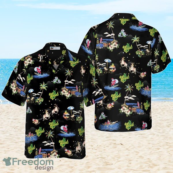 Go Bucks Logo Christmas Hawaiian Shirt Special Gift For Men And Women