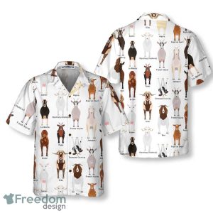 Goat Breeds Funny Goat Hawaiian Shirt Fashionable Gift For Men And Women
