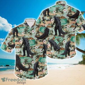 Godzilla Tropical Palm Hawaiian Shirt Funny Aloha