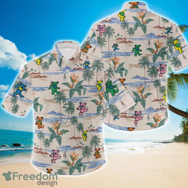Grateful Dead Dancing Bears Colors 3D Summer Hawaii Shirt
