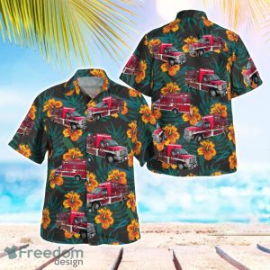 Great Falls Fire Department Vehicles Montana Beach Shirt For Team