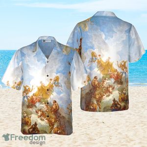 Greek Gods On Mount Olympus Hawaiian Shirt Special Gift For Men And Women