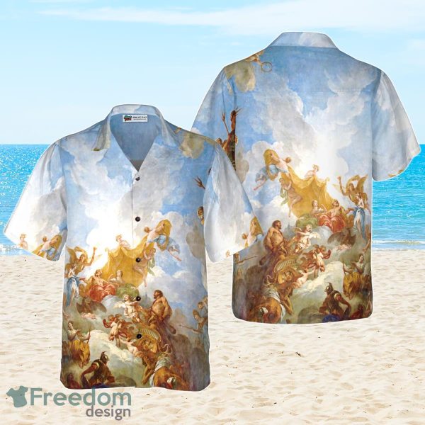 Greek Gods On Mount Olympus Hawaiian Shirt Special Gift For Men And Women