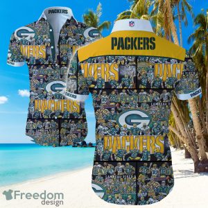 Green Bay Packers Football Fans Love Hawaiian Summer Beach Shirt Full Print