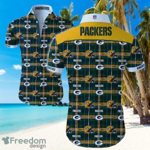 Green Bay Packers Logo Hawaiian Summer Beach Shirt Full Print