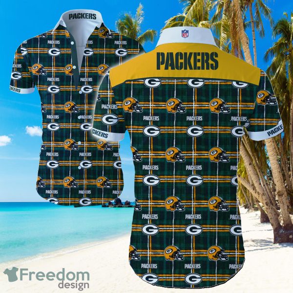 Green Bay Packers Logo Hawaiian Summer Beach Shirt Full Print