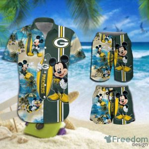 Green Bay Packers Mickey Mouse Summer Hot 3D Hawaiian Shirt Perfect Gift