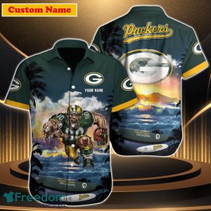 Green Bay Packers NFL Custom Name Hawaiian Shirt For Men Women Best Gift For Fans