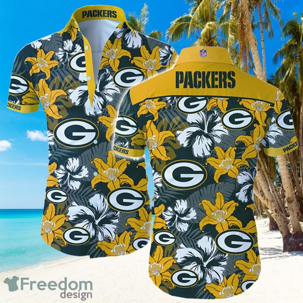 Green Bay Packers NFL Flower Hawaiian Summer Beach Shirt Full Print