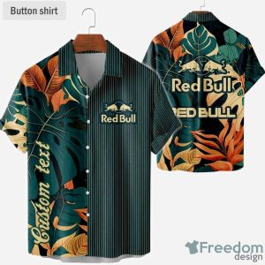 Green Floral Red Bull Vintage Hawaiian Shirt Summer Hot Aloha Shirt