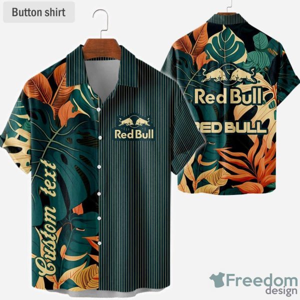 Green Floral Red Bull Vintage Hawaiian Shirt Summer Hot Aloha Shirt